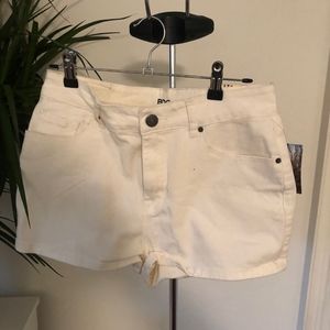 Brand New With Tags White Jean Shorts